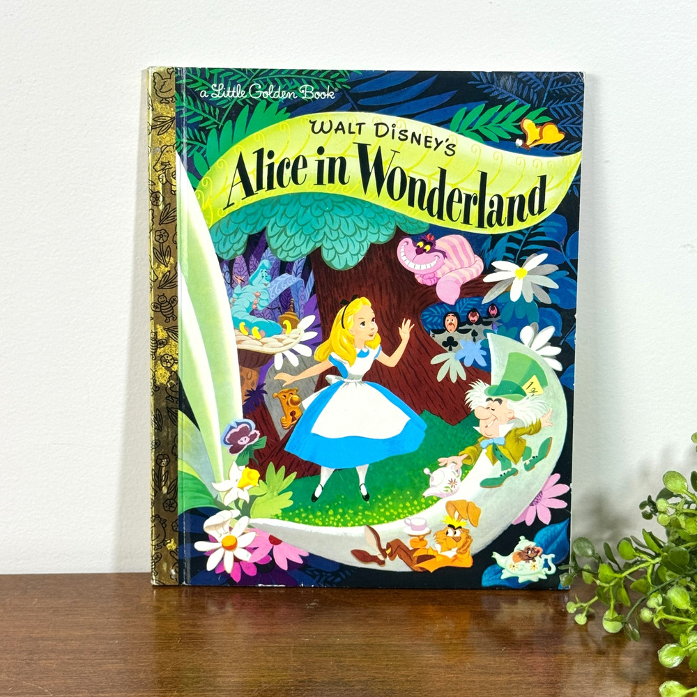 Little Golden Books Walt Disney's Alice in Wonderland Classic Story Book 2010